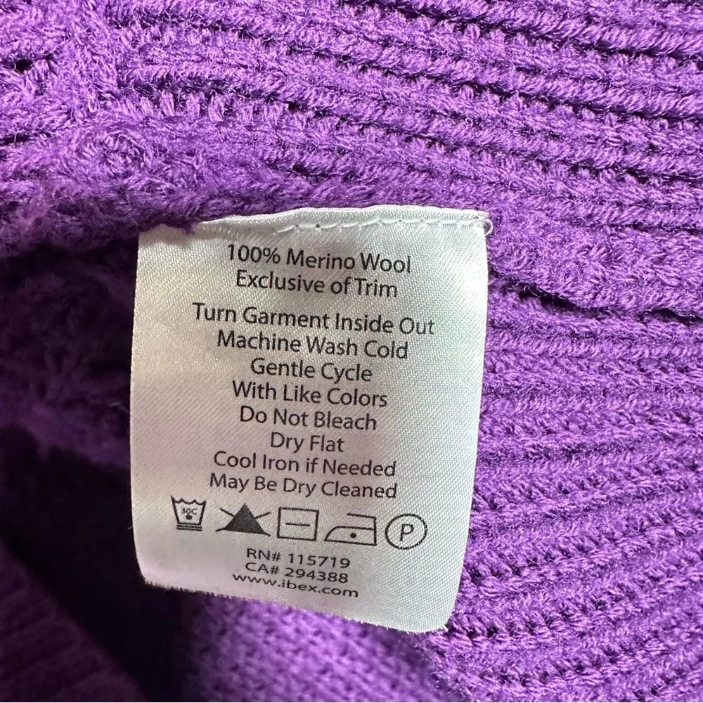 IBEX Chunky Merino Knit Open Front Cocoon Duster Cardigan - Picture 6 of 8